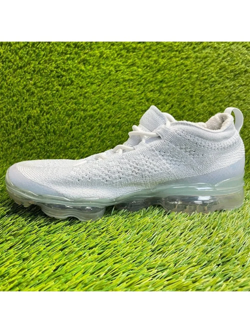Nike Air VaporMax 2023 FK Pure Platinum Gray Mens Size 8 Running Shoes Sneakers